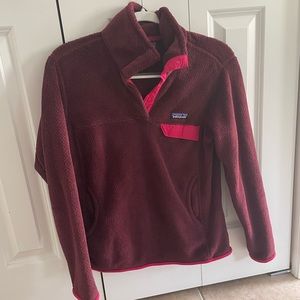 Burgundy Patagonia fleece